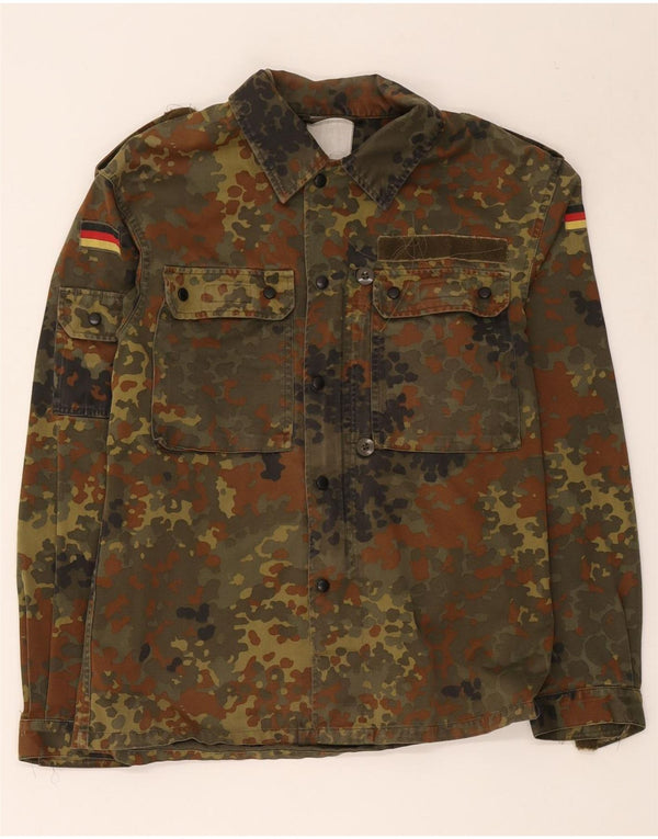 Veste militaire vintage pour hommes UK 38 Camouflage kaki moyen