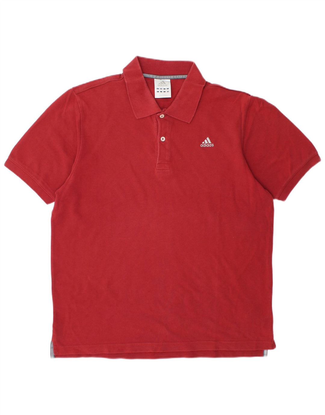 ADIDAS Polo Homme Grand Rouge Coton