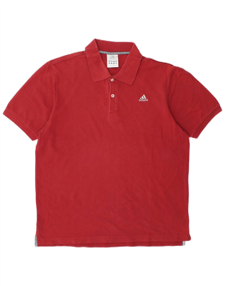 ADIDAS Polo Homme Grand Rouge Coton