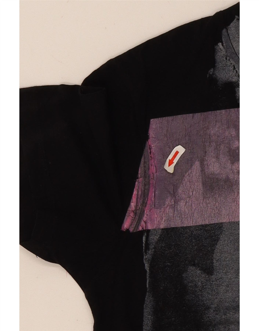 Guess T-Shirt Graphique Homme Noir Moyen Coton