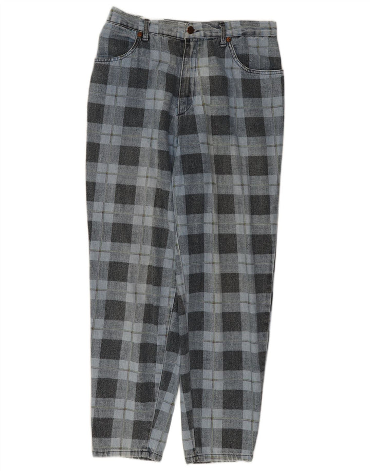 SPITFIRE Jean Fuselé Femme W34 L27 Bleu Carreaux Coton