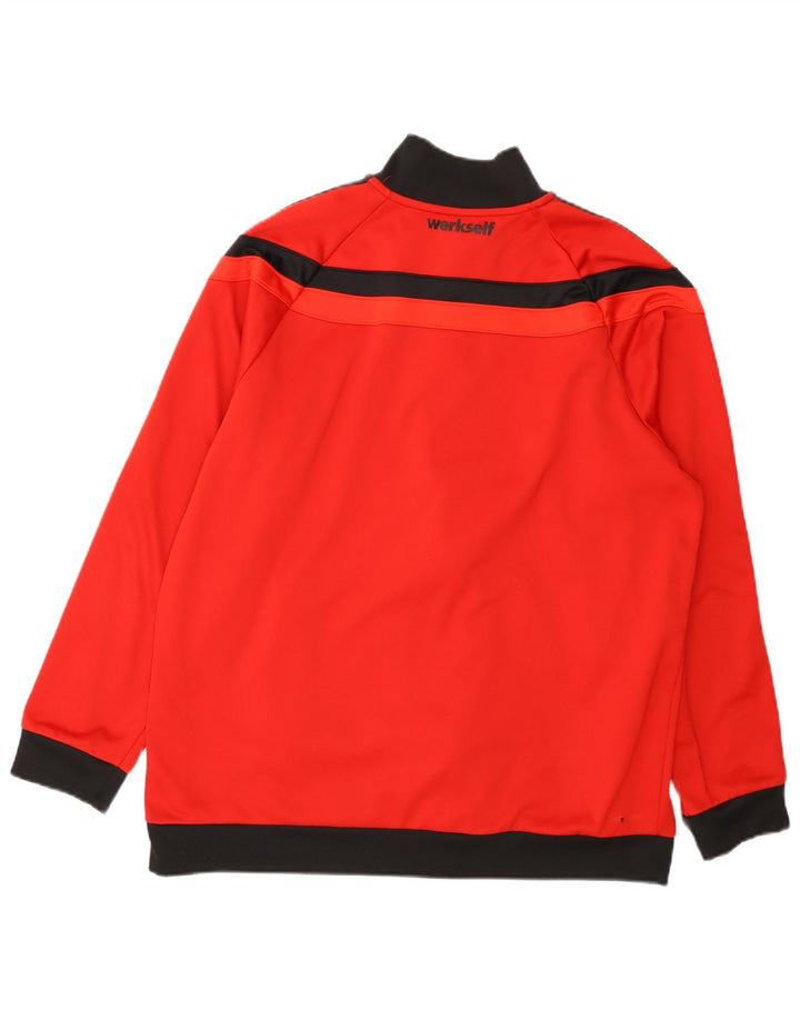Adidas Veste de survêtement pour homme XL Rouge Colourblock Polyester