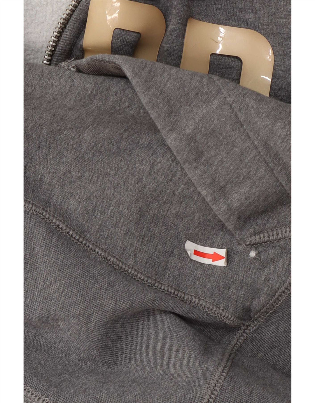 G-Star Pull à Capuche Graphique Zippé Homme Gris Moyen Coton