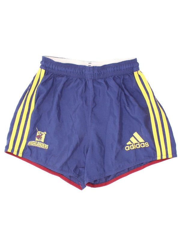 Adidas Short de sport graphique pour garçon 9-10 ans Petit bleu marine Polyester
