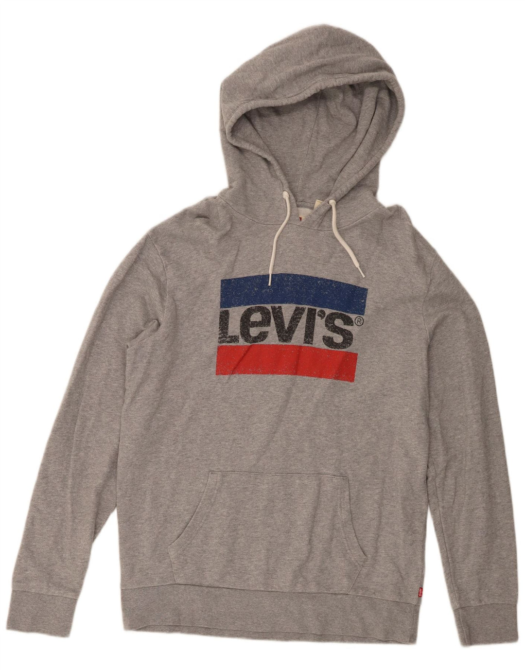 Levi's Pull à Capuche Standard Graphic Homme Gris Moyen Coton