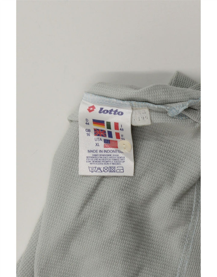 Lotto T-Shirt Femme Top UK 16 Grand Bleu Coton