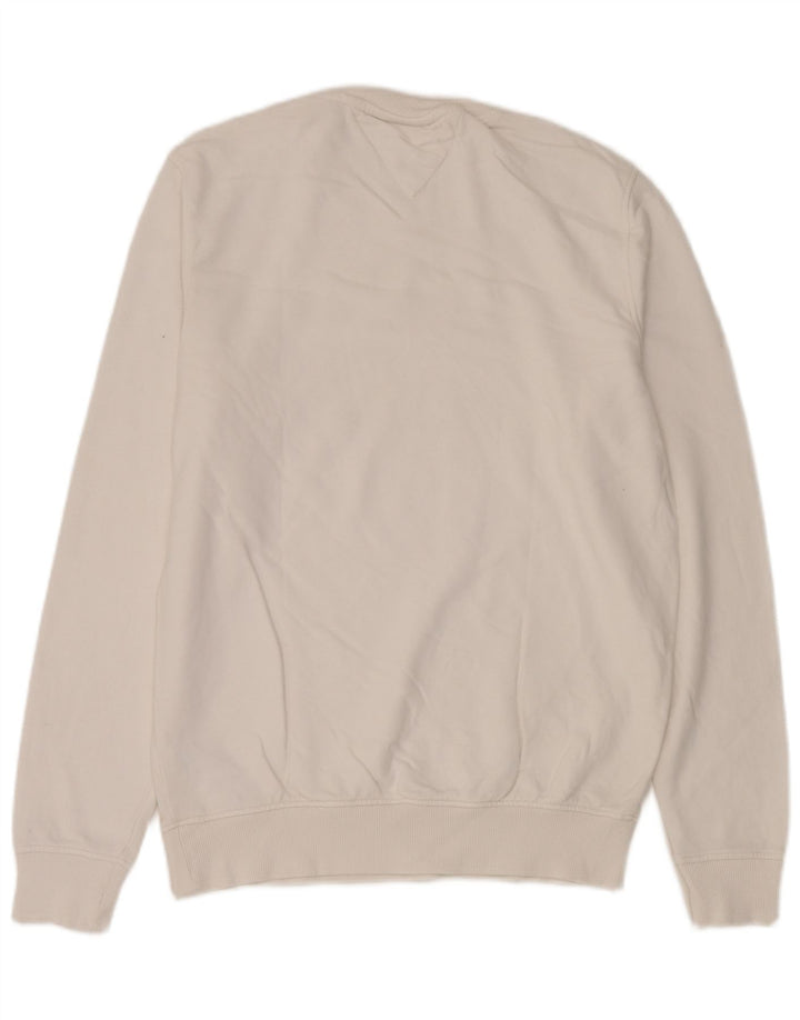 Tommy Hilfiger Sweat-shirt graphique pour homme en coton blanc moyen