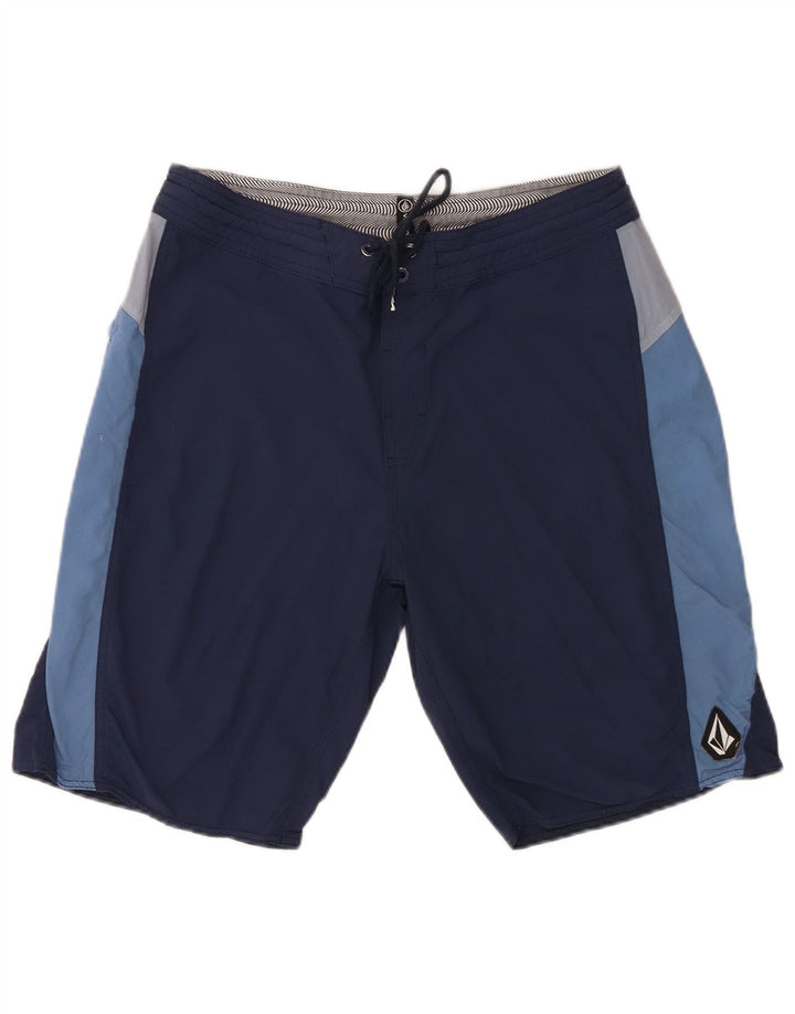 Volcom Short de bain homme bleu marine moyen colour block