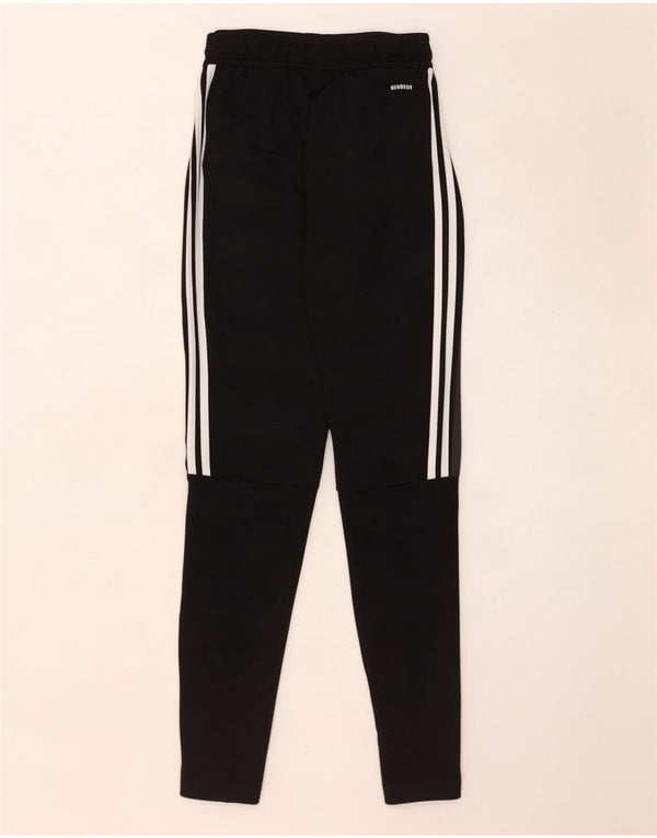 Adidas Womens Climalite Tracksuit Trousers UK 4 XS Black Polyester