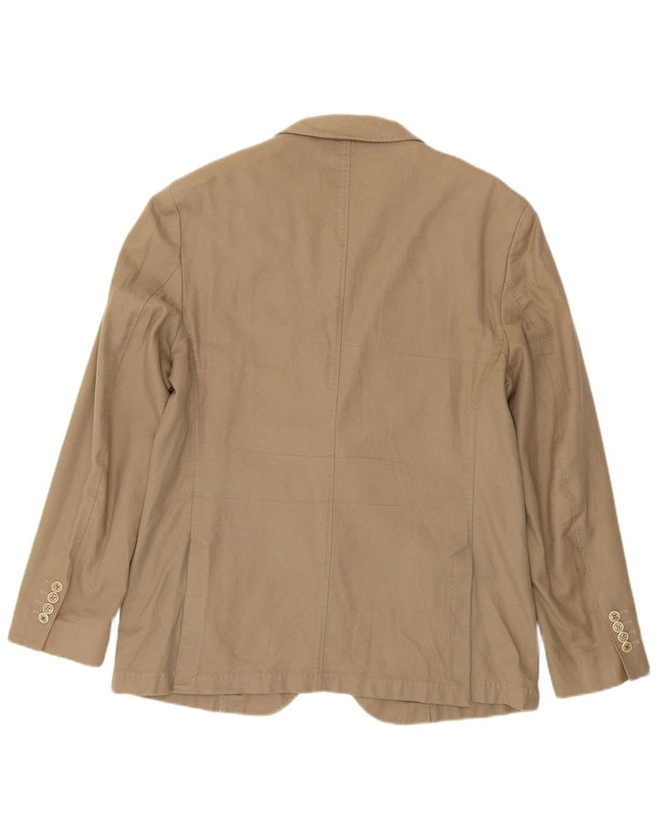 Massimo Dutti Veste Blazer 2 Boutons Homme EU 58 2XL Coton Beige