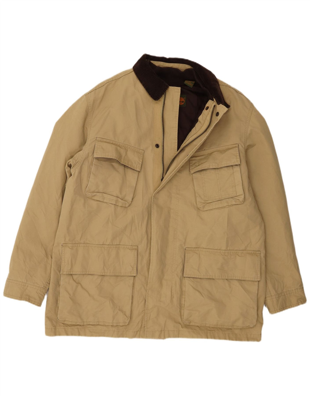 Timberland Veste coupe-vent pour homme UK 42 XL Nylon beige