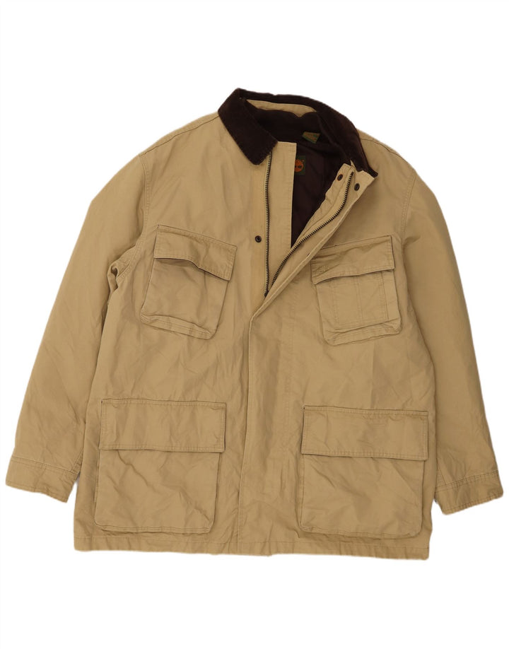 Timberland Veste coupe-vent pour homme UK 42 XL Nylon beige