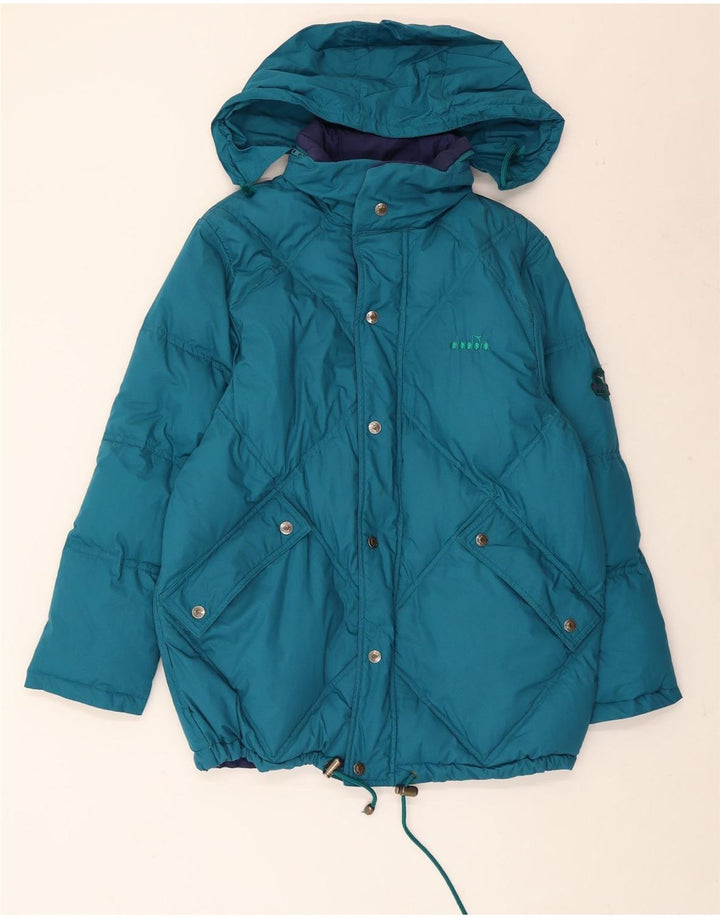 Diadora Veste matelassée réversible pour homme UK 36 Small Bleu Polyester