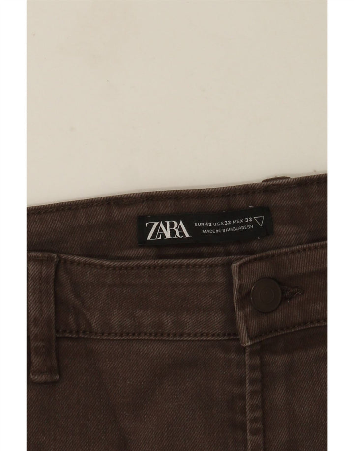 Zara Jean droit pour homme EU 42 Large W32 L27 Marron
