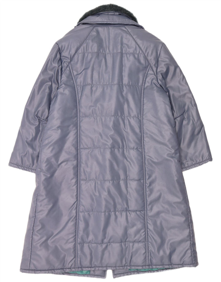 Manteau rembourré femme vintage IT 53 2XL Bleu