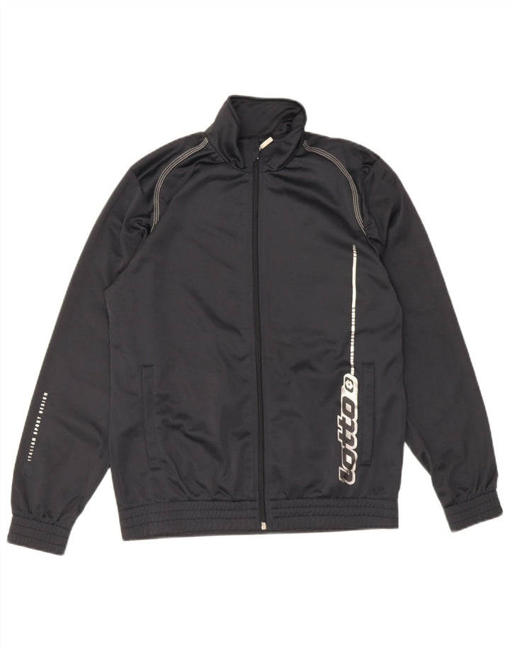 Lotto Veste de Survêtement Graphique Garçon 13-14 Ans Grand Noir Polyester
