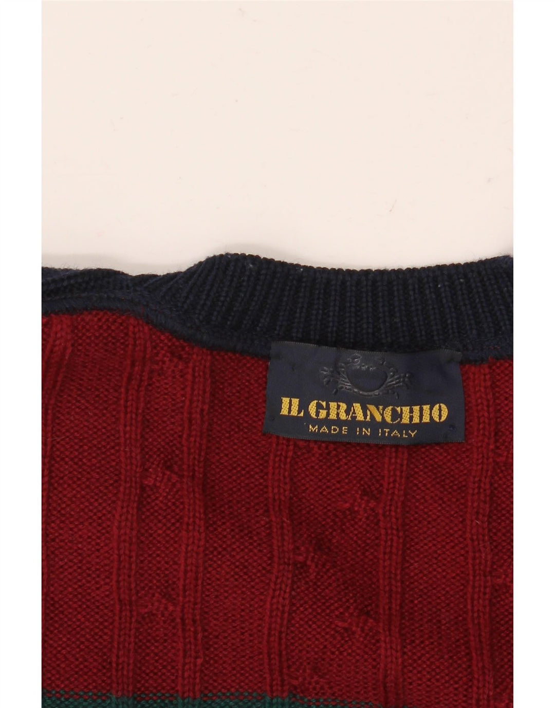 IL GRANCHIO Pull Col V Homme XL Multicolore Colourblock