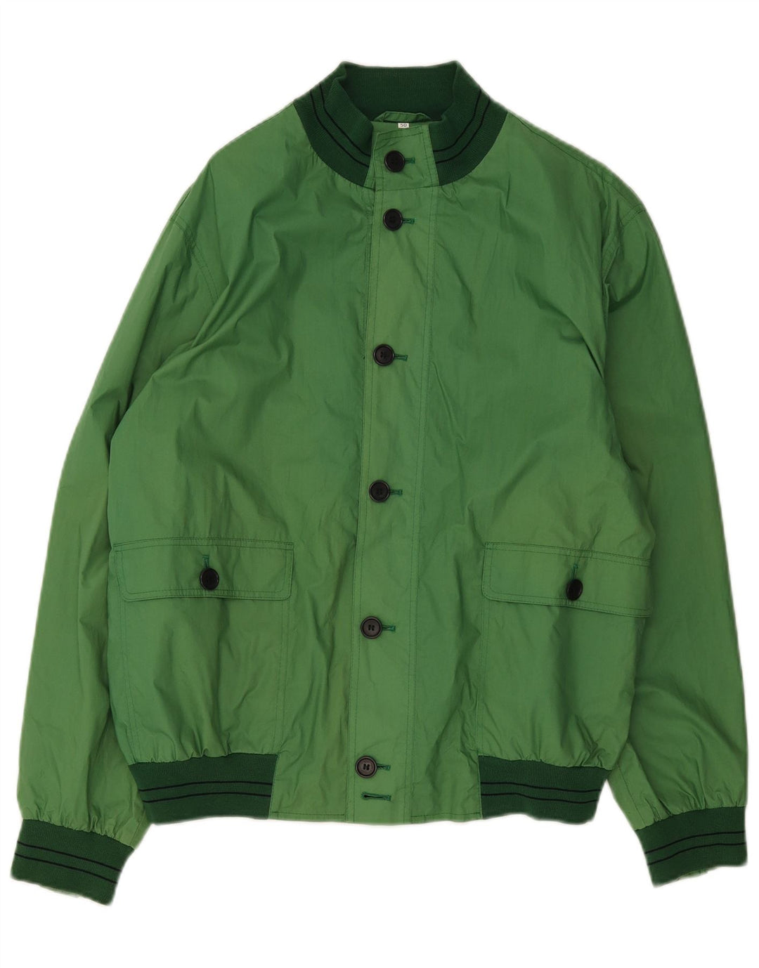 Veste Bomber Homme Vintage IT 50 Grand Vert