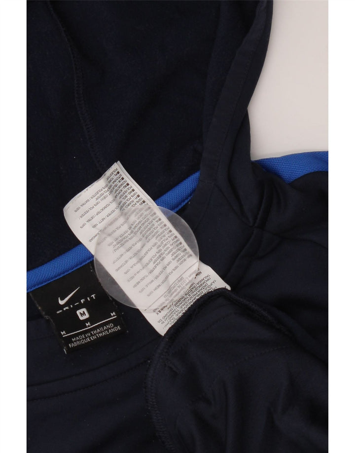 Nike Pull à capuche pour homme en polyester color block bleu marine moyen