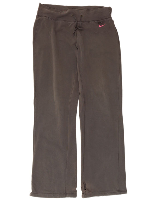 Nike Pantalon de survêtement Dri Fit pour femme UK 16 Large Gris Coton