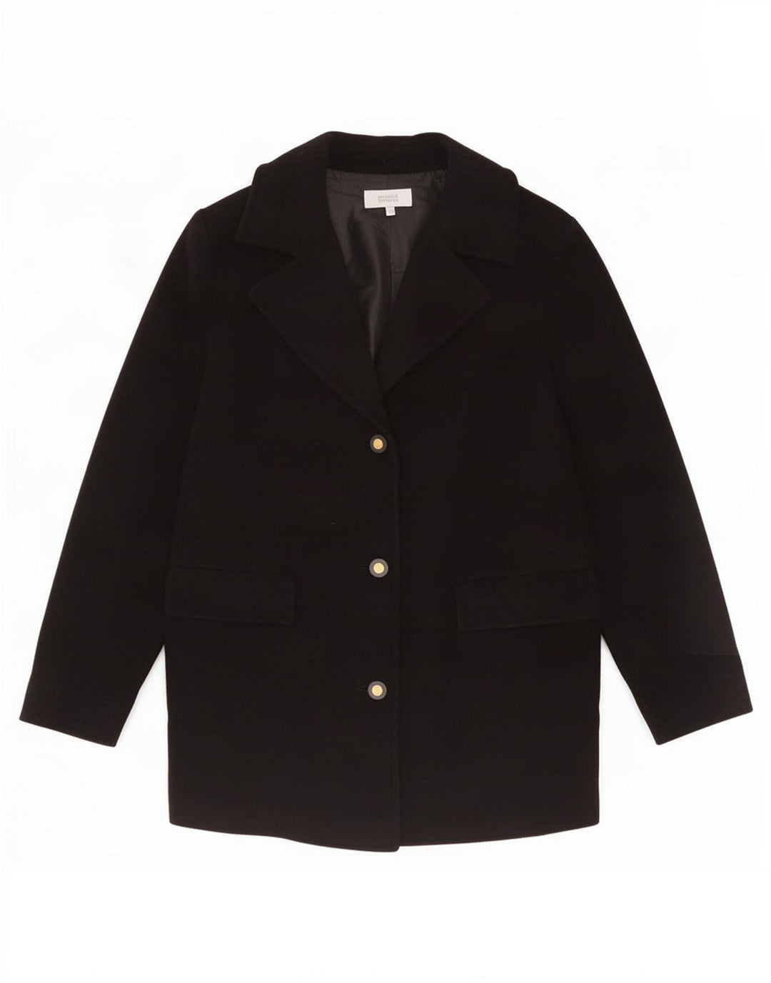Marks & Spencer Veste blazer à 3 boutons pour femme UK 18 XL Laine noire
