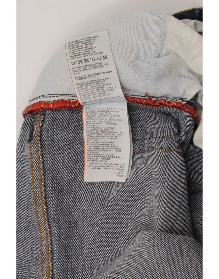 Superdry Jean Droit W34 L30 Bleu Coton Homme