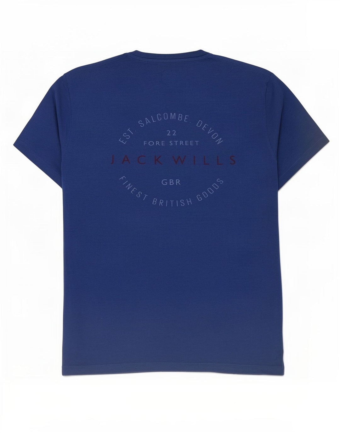 Jack Wills T-Shirt Graphique Homme Bleu Moyen Coton