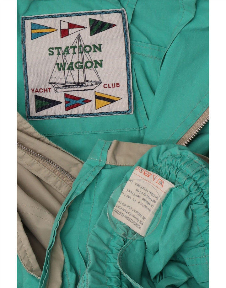 veste utilitaire à capuche vintage pour hommes IT 48 coton gris moyen