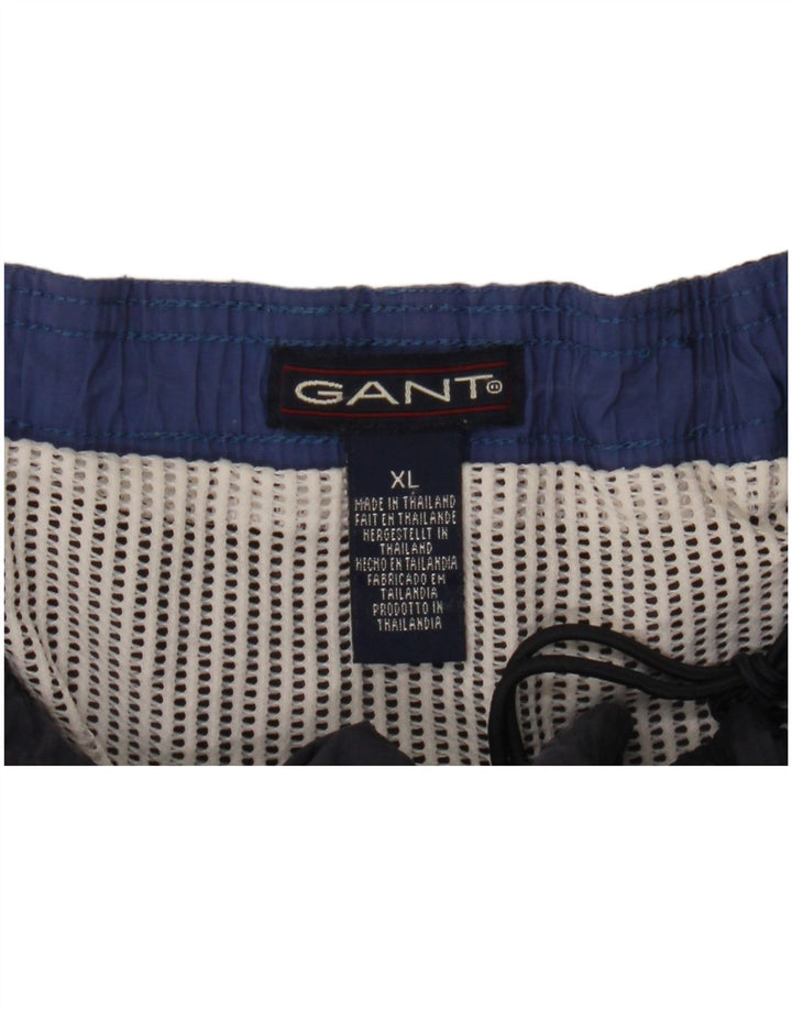GANT Short de Bain Homme XL Bleu Marine Colorblock Nylon