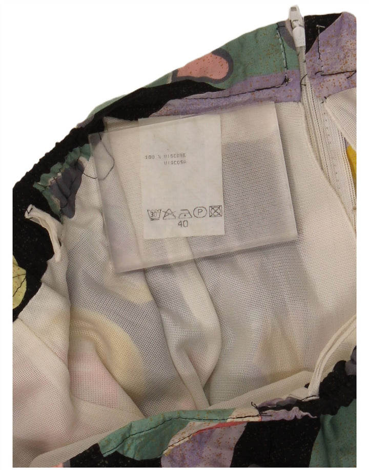 jupe plissée femme vintage EU 40 Medium W30 Coeur multicolore