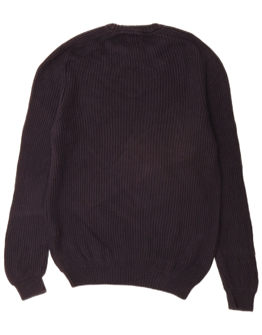 Zara Pull à col rond pour homme en coton bleu marine moyen