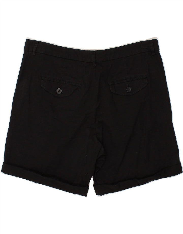 BENETTON Womens Chino Shorts IT 46 Large W36 Black Cotton Vintage Benetton and Second-Hand Benetton from Messina Hembry 
