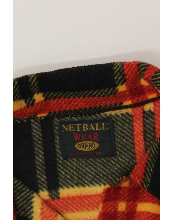 Chemise polaire homme vintage grand plaid multicolore