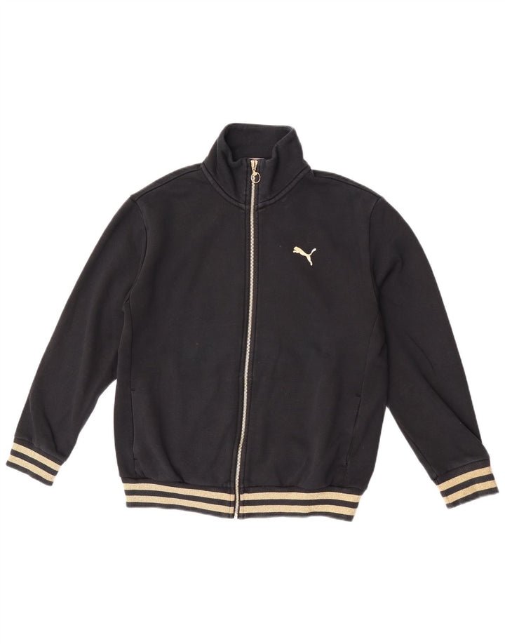Puma Veste de survêtement pour femme UK 14 Medium Noir Coton