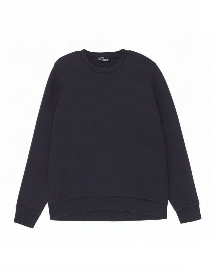 Marks & Spencer Sweat-shirt pour femme UK 14 Bleu marine moyen Coton