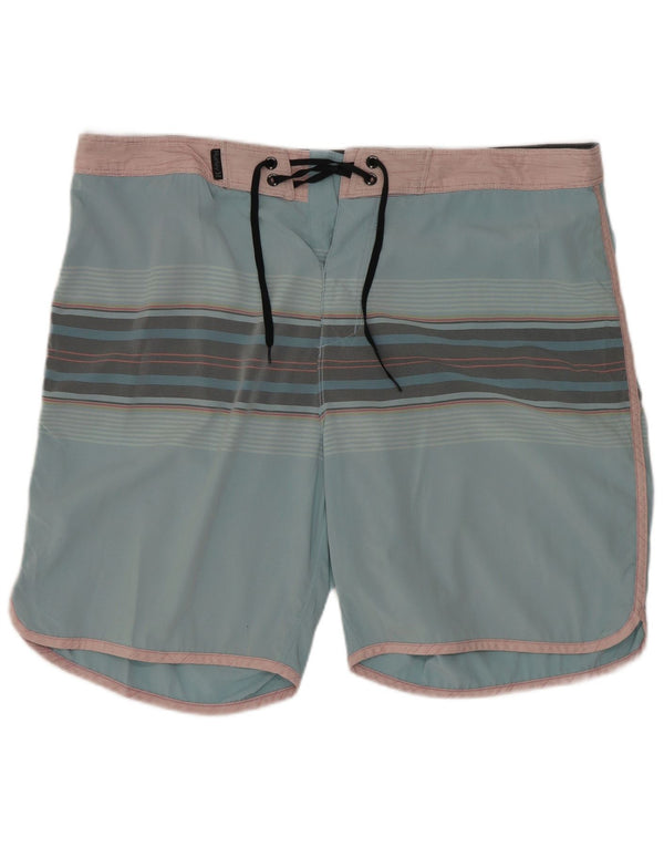 Hurley Short de bain homme grand bleu rayé polyester