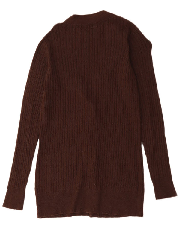 Zara Cardigan Femme Pull UK 16 Large Marron