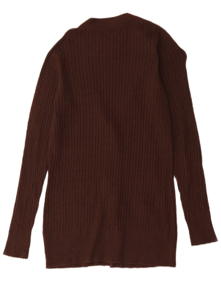 Zara Cardigan Femme Pull UK 16 Large Marron