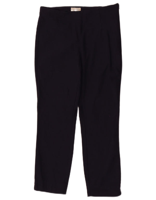 Phase Eight Pantalon court droit pour femme UK 12 Medium W28 L24 Bleu marine