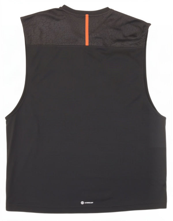 Adidas Hommes Aeroready Slim Fit Débardeur XL Noir Colorblock Polyester