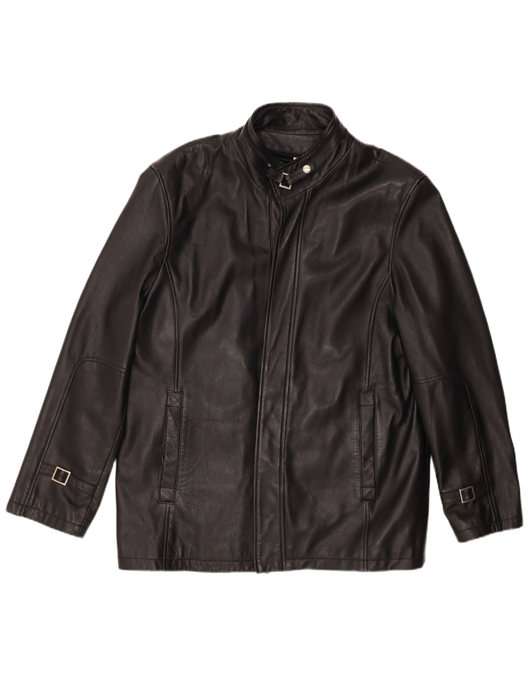 Veste en cuir homme vintage UK 38 Cuir noir moyen