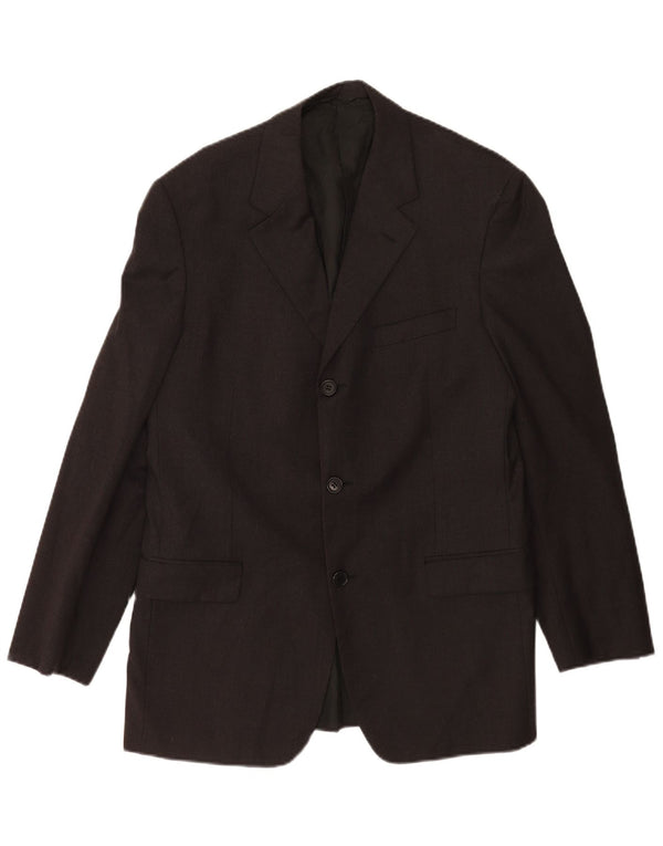 Cerruti 1881 Veste blazer à 3 boutons pour homme IT 50 Large laine noire