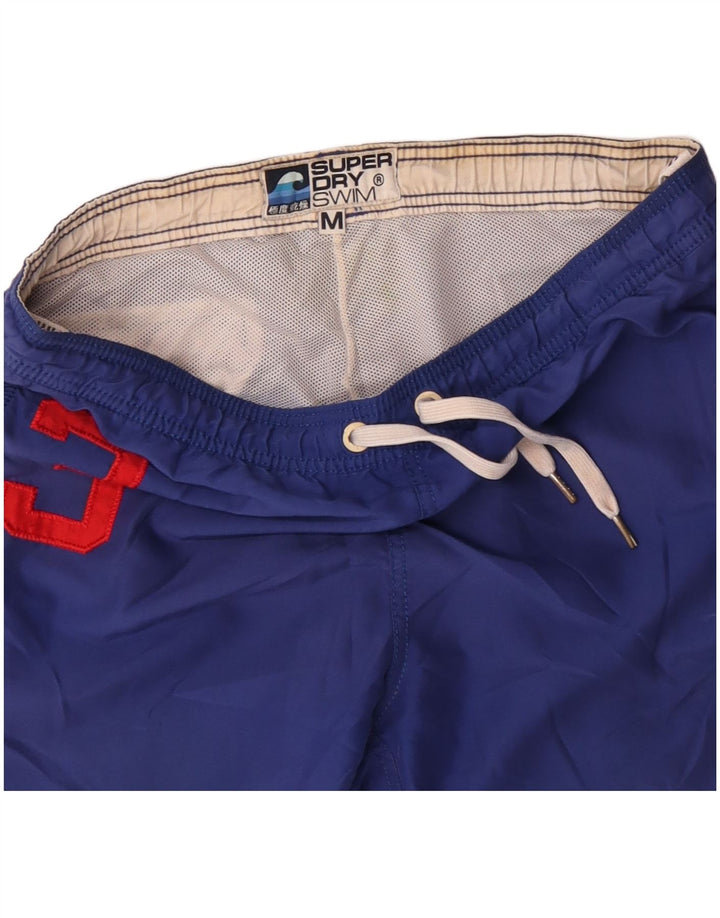 Superdry Short de Bain Graphique Homme Bleu Moyen Polyester