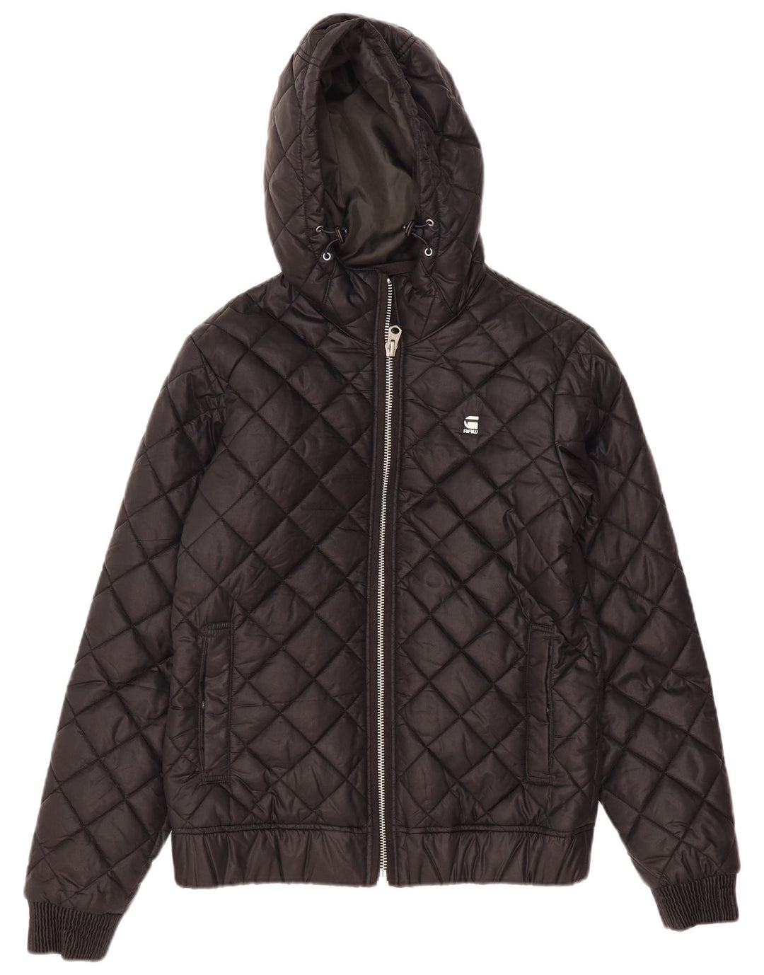 G-Star Veste matelassée à capuche pour homme UK 36 Small Noir