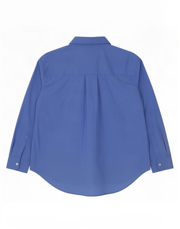 Marks & Spencer Chemise surdimensionnée pour femme UK 18 XL Bleu Coton