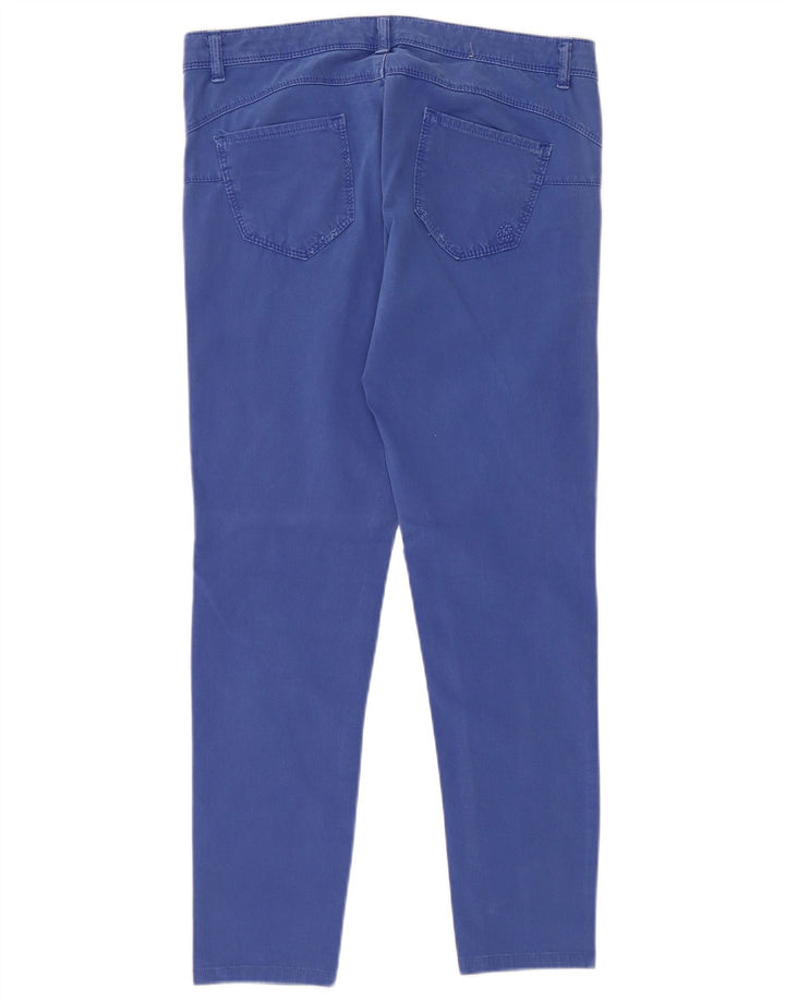 BENETTON Pantalon décontracté super skinny femme W30 L27 Bleu Coton