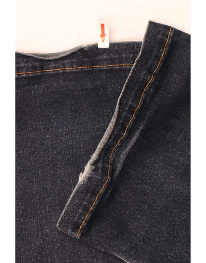 Benetton Jean Évasé Femme W25 L33 Bleu