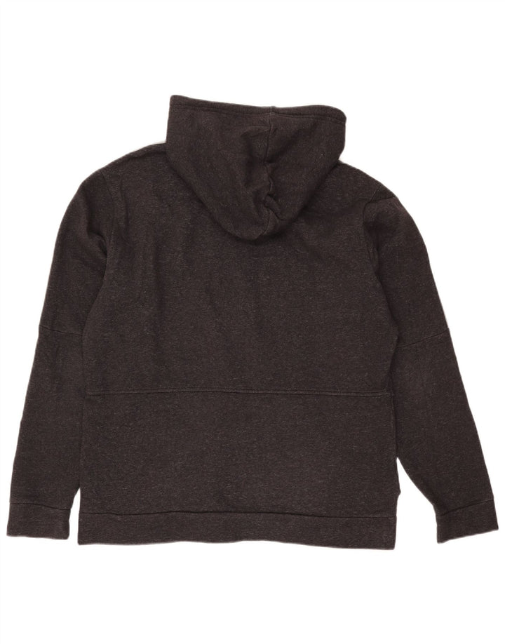 Adidas Pull à capuche zippé pour homme Grand coton moucheté gris