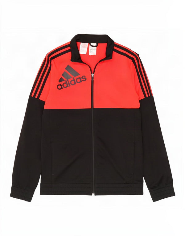 Adidas Veste de survêtement graphique pour garçon 15-16 ans Rouge Colourblock