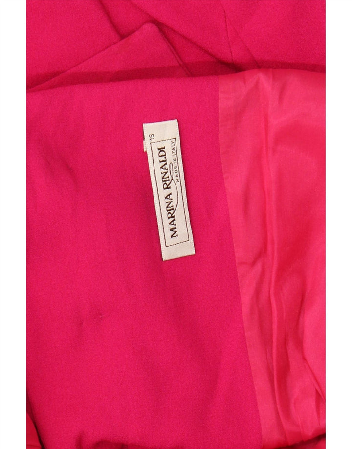 MARINA RINALDI Veste Blazer 3 Boutons Femme Taille 19 Petit Rose